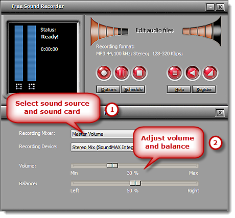 How to Record Live Performances - Choose Sound Source and Sound Card