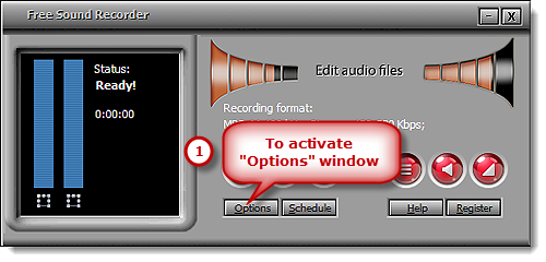 Activate the Options Window