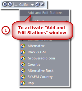 Activate Add and Edit Stations Window