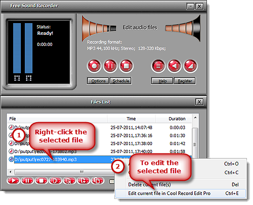How to Edit Audio Files - Launch Cool Record Edit Pro