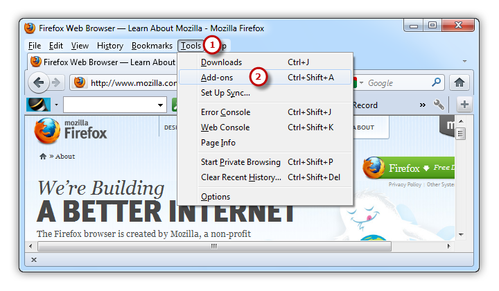 Remove Free Sound Recorder Toolbar from Mozilla Firefox