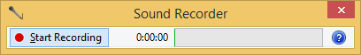 Windows Sound Recorder