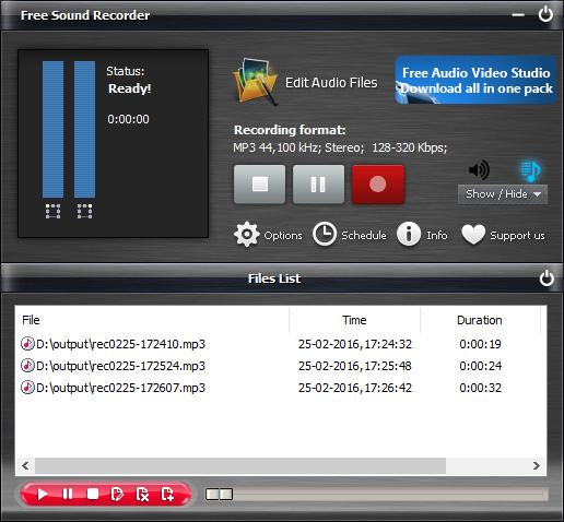 Top 3 Sound Recorder Software On Pc Free And Easy To Use Iphone Android Call Recorder Apps Free Sound Recorder To Record Any Sound You Hear